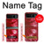 S2480 Tie dye rouge Etui Coque Housse pour Motorola Razr 40