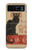 S2739 Chat Noir Noir Chat Millésime Etui Coque Housse pour Motorola Razr 40