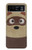 S2825 Mignon raton laveur animé Dessin Etui Coque Housse pour Motorola Razr 40