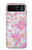 S3036 Flore de fleur rose douce Etui Coque Housse pour Motorola Razr 40