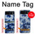 S3439 Tissu Indigo Tie Dye Etui Coque Housse pour Motorola Razr 40
