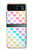 S3499 Motif coloré coeur Etui Coque Housse pour Motorola Razr 40