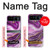 S3896 Stries d'or en marbre violet Etui Coque Housse pour Motorola Razr 40