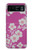 S3924 Fond rose fleur de cerisier Etui Coque Housse pour Motorola Razr 40