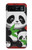 S3929 Panda mignon mangeant du bambou Etui Coque Housse pour Motorola Razr 40