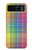 S3942 Tartan à carreaux arc-en-ciel LGBTQ Etui Coque Housse pour Motorola Razr 40