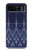 S3950 Motif textile thaïlandais bleu Etui Coque Housse pour Motorola Razr 40