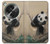 S2210 Peinture Art Panda Fluffy Etui Coque Housse pour OnePlus OPEN