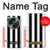 S2297 Noir et blanc rayures verticales Etui Coque Housse pour OnePlus OPEN