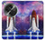 S3913 Navette spatiale nébuleuse colorée Etui Coque Housse pour OnePlus OPEN