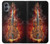 S0864 Violon feu Etui Coque Housse pour Samsung Galaxy A05
