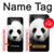 S1072 Panda Etui Coque Housse pour Samsung Galaxy A05