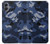 S2959 Marine Bleu Camo camouflage Etui Coque Housse pour Samsung Galaxy A05