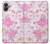S3036 Flore de fleur rose douce Etui Coque Housse pour Samsung Galaxy A05