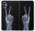 S3101 X-ray doigts Signe de paix Etui Coque Housse pour Samsung Galaxy A05