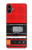 S3204 Rouge Cassette Recorder graphique Etui Coque Housse pour Samsung Galaxy A05