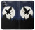 S3323 Voler l'Eléphant Nuit de pleine lune Etui Coque Housse pour Samsung Galaxy A05