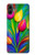 S3926 Peinture à l'huile de tulipe colorée Etui Coque Housse pour Samsung Galaxy A05