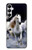 S0246 Cheval Blanc Etui Coque Housse pour Samsung Galaxy A05s