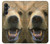 S0840 Grizzly Bear visage Etui Coque Housse pour Samsung Galaxy A05s