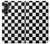 S1611 Échiquier Damier Noir Blanc Etui Coque Housse pour Samsung Galaxy A05s