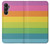 S2363 Arc en ciel Motif Etui Coque Housse pour Samsung Galaxy A05s