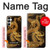 S2804 Dragon d'or imprimé chinois Etui Coque Housse pour Samsung Galaxy A05s