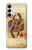 S2833 Poker Carte Coeurs Reine Etui Coque Housse pour Samsung Galaxy A05s