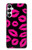 S2933 Bisous Rose Lips sur Noir Etui Coque Housse pour Samsung Galaxy A05s