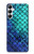 S3047 Vert Sirène écailles de poisson Etui Coque Housse pour Samsung Galaxy A05s