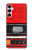 S3204 Rouge Cassette Recorder graphique Etui Coque Housse pour Samsung Galaxy A05s