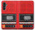 S3204 Rouge Cassette Recorder graphique Etui Coque Housse pour Samsung Galaxy A05s