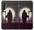 S3262 Lune de nuit faucheuse cimetière Etui Coque Housse pour Samsung Galaxy A05s