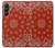 S3355 Motif Bandana Rouge Etui Coque Housse pour Samsung Galaxy A05s