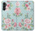 S3494 Rose à pois millésimé Etui Coque Housse pour Samsung Galaxy A05s