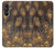 S3691 Plume de paon d'or Etui Coque Housse pour Samsung Galaxy A05s