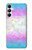 S3747 Polygone de drapeau trans Etui Coque Housse pour Samsung Galaxy A05s