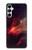 S3897 Espace nébuleuse rouge Etui Coque Housse pour Samsung Galaxy A05s