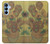 S0214 Van Gogh quinze tournesols Etui Coque Housse pour Samsung Galaxy A15 5G