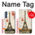 S2108 Tour Eiffel de Paris Carte postale Etui Coque Housse pour Samsung Galaxy A15 5G