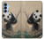 S2210 Peinture Art Panda Fluffy Etui Coque Housse pour Samsung Galaxy A15 5G S2210 Peinture Art Panda Fluffy Etui Coque Housse pour Samsung Galaxy A15 5G
