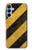 S2231 Noir et Jaune Ligne de risque rayé Etui Coque Housse pour Samsung Galaxy A15 5G