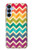 S2362 Arc en ciel coloré Shavron Zig zag Etui Coque Housse pour Samsung Galaxy A15 5G