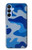 S2958 Armée Bleu Camo Camouflage Etui Coque Housse pour Samsung Galaxy A15 5G