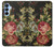 S3013 Roses Antique Millésime Etui Coque Housse pour Samsung Galaxy A15 5G