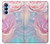 S3050 Pastel Fleurs millésimé Etui Coque Housse pour Samsung Galaxy A15 5G