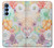 S3705 Fleur florale pastel Etui Coque Housse pour Samsung Galaxy A15 5G