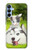 S3795 Peinture Husky Sibérien Ludique Chaton Grincheux Etui Coque Housse pour Samsung Galaxy A15 5G