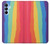 S3799 Arc-en-ciel aquarelle vertical mignon Etui Coque Housse pour Samsung Galaxy A15 5G