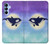 S3807 Killer Whale Orca Lune Pastel Fantaisie Etui Coque Housse pour Samsung Galaxy A15 5G